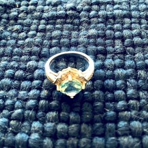 &Other Stories 925 Silver Blue Topaz Ring